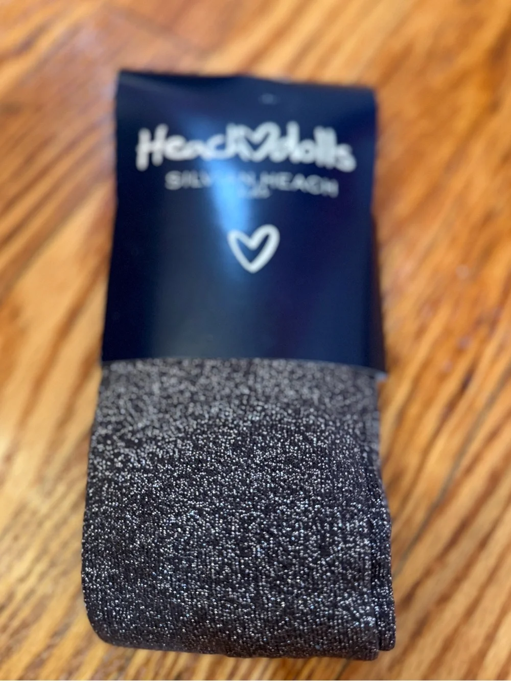 Heachdolls Silivian Heach Kids Black With Silver Glitter Tights